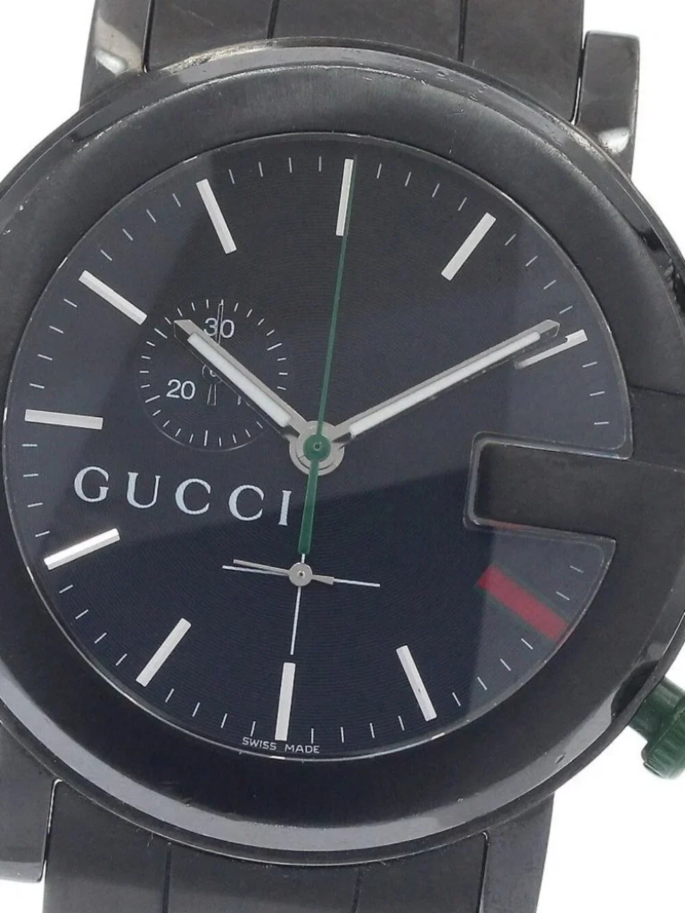 GUCCI G Chrono 101M/YA101331 Small seconds Black Dial Quartz Men's Watch